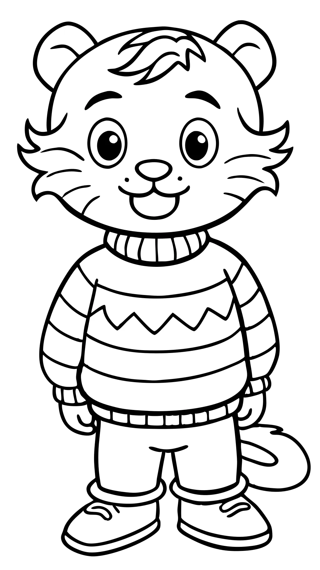 Página para colorear de Daniel Tiger